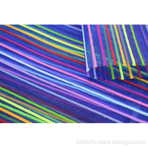 Buntes Streifengewebe aus Nylon-Polyester